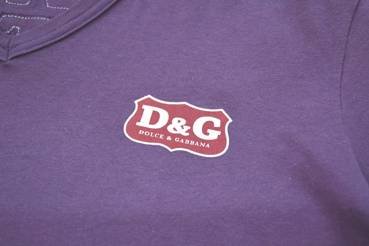 正規品！　D&G (ドルチェ＆ガッバーナ)　“REAL VINTAGE” パープルTシャツ　sizeXL_画像3