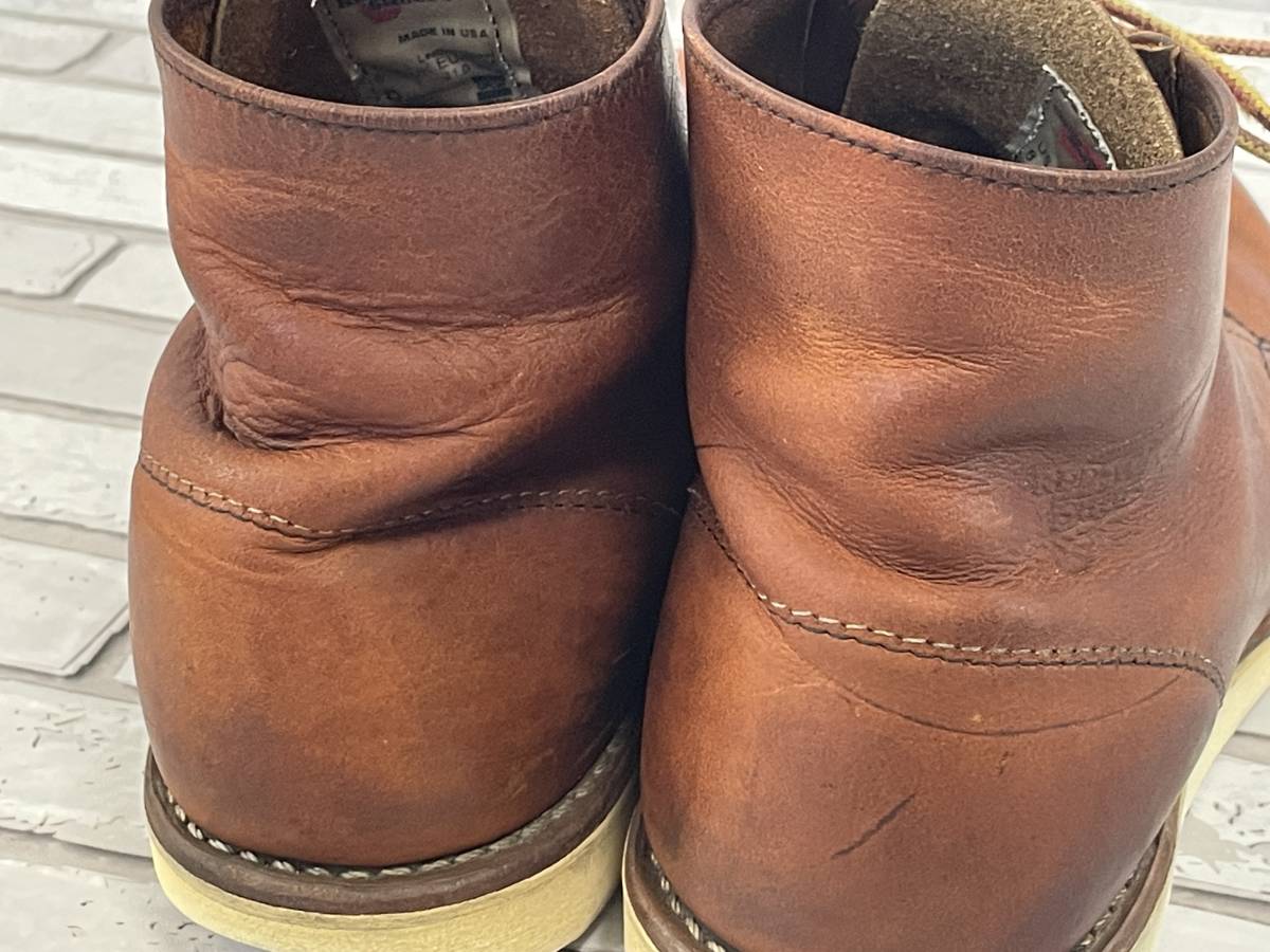 ＵＳＥＤ　レッドウィング　RED WING　9111　クラシックラウンド　カッパー　ラフ＆タフ　ブーツ　サイズ８Ｄ 26.0cm　USA製　08/12_型崩れ、スレ、キズ、シワ等あり