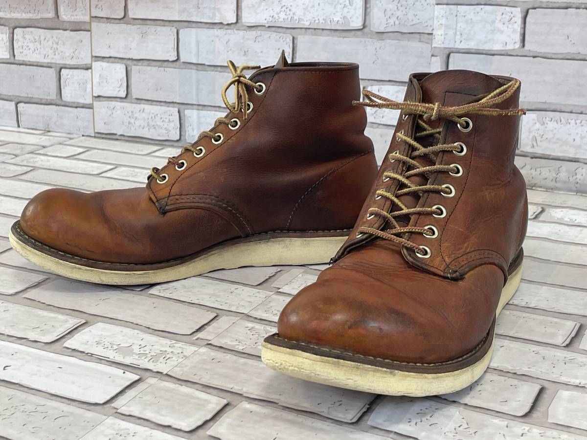 ＵＳＥＤ　レッドウィング　RED WING　9111　クラシックラウンド　カッパー　ラフ＆タフ　ブーツ　サイズ８Ｄ 26.0cm　USA製　08/12