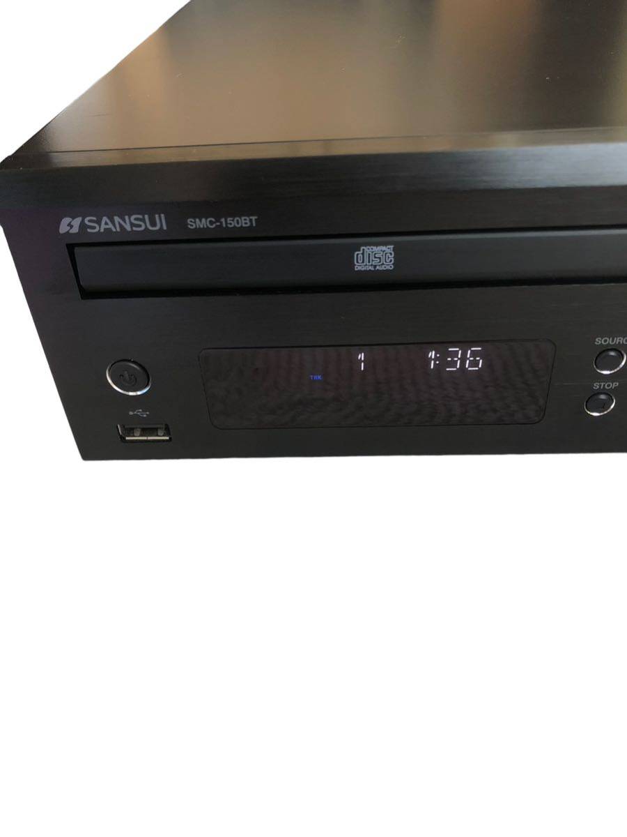 安いそれに目立つ SANSUI CDステレオシステム SMC-150BT YH-7525