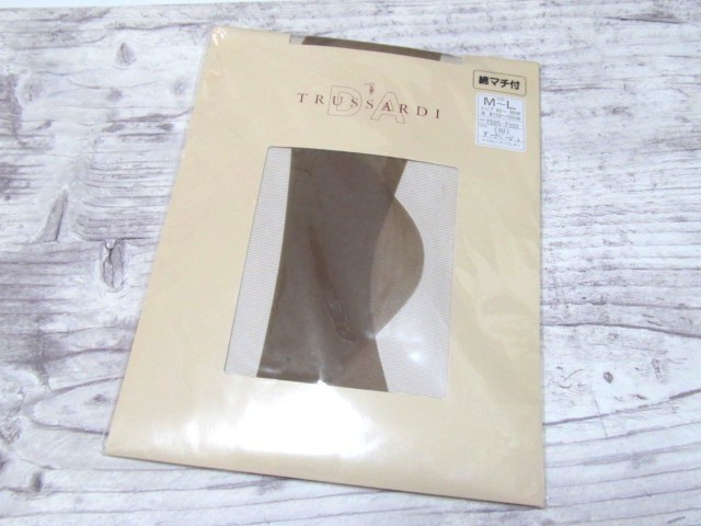 ★☆TRUSSARDI　 トラサルディ　パンティストッキング　綿マチ付　M～Ｌ　ダークベージュ☆★_画像1