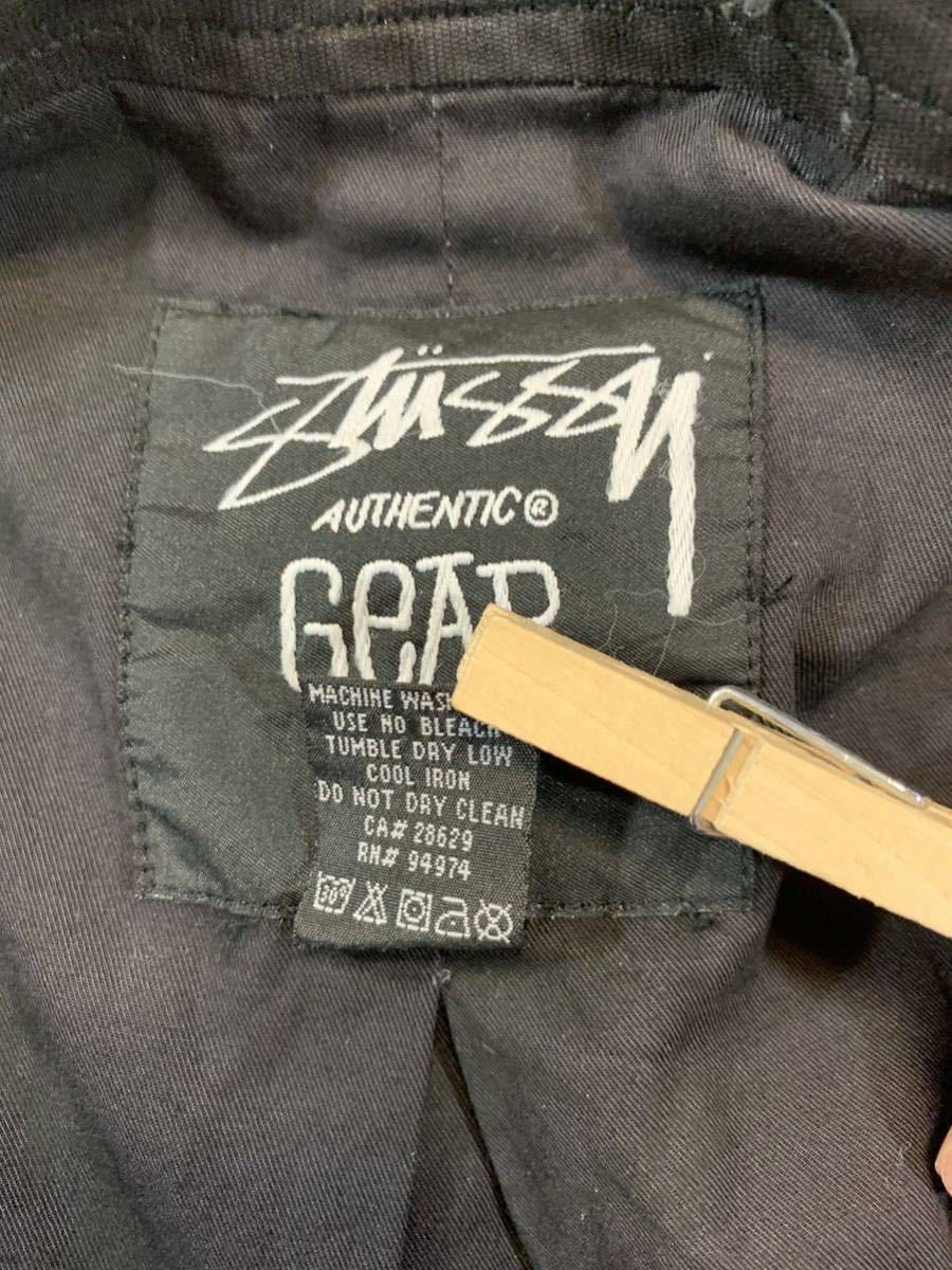 ビンテージ 00s Stussy AUTHENTIC GEAR M65 ジャケット ブラック L ステューシー オールドスクール_画像7