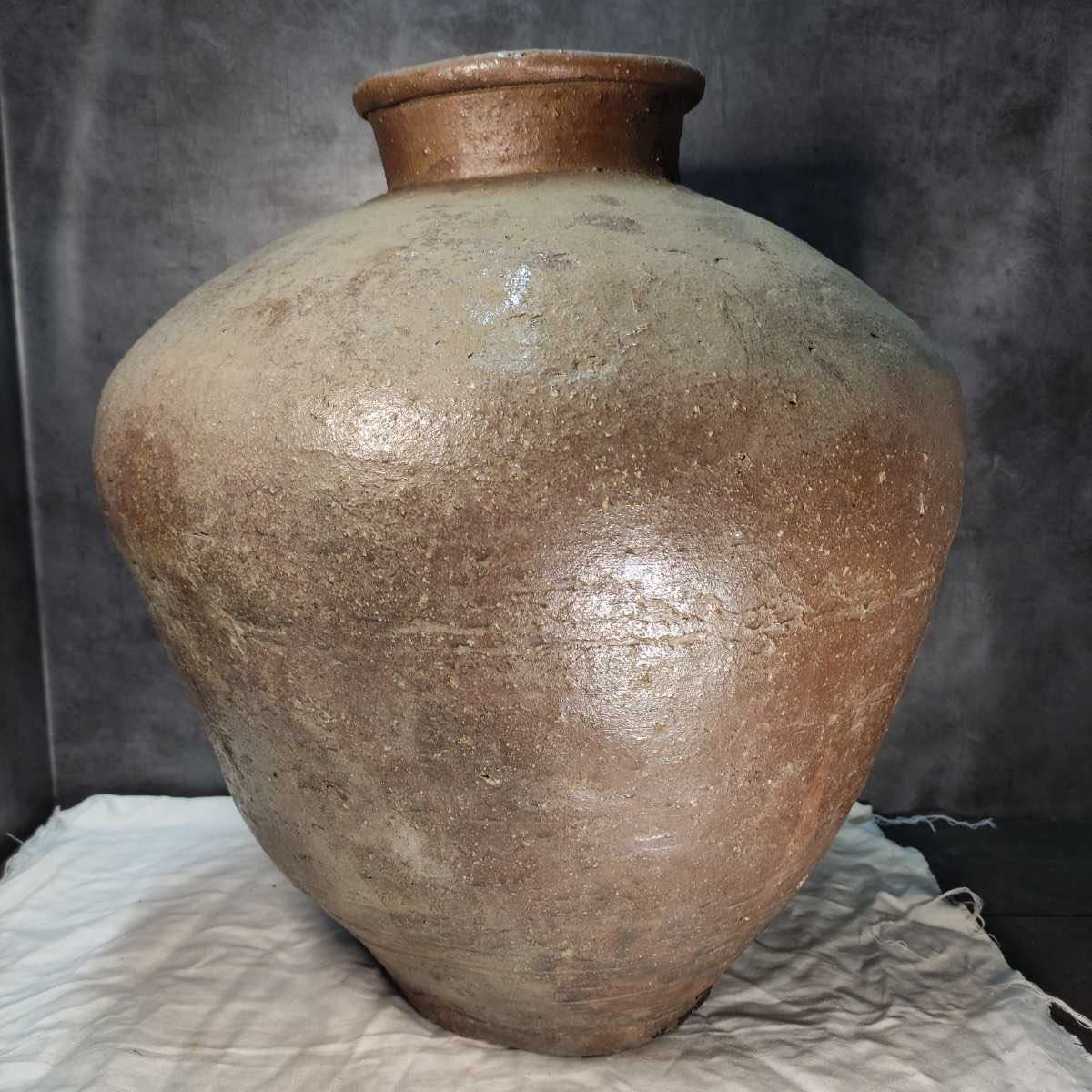 w59 特大 壺 壷 瓶 高さ47cm 最大幅43 信楽 信楽焼 古信楽 備前 備前焼