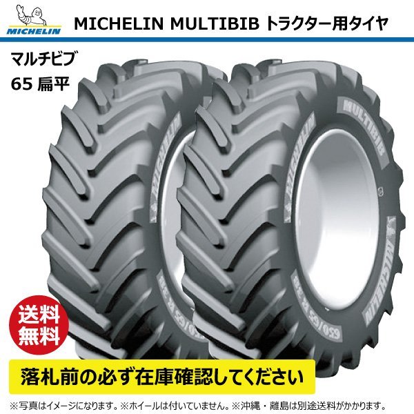 2本 420/65R24 126D TL トラクター タイヤ ミシュラン マルチビブ 65扁平 互換:12.4R24 124R24 MICHELIN MULTIBIB ラジアル_ミシュラン トラクタータイヤ