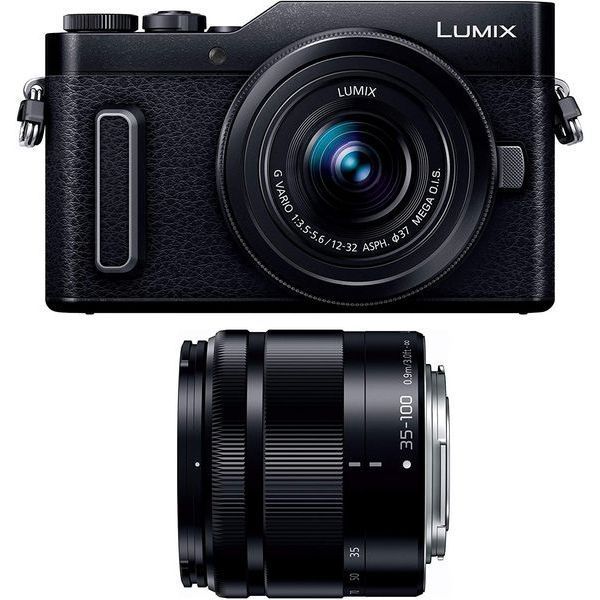 中古 １年保証 美品 Panasonic LUMIX DC-GF90 ダブルズームキット 12-32mm + 35-100mm ブラック