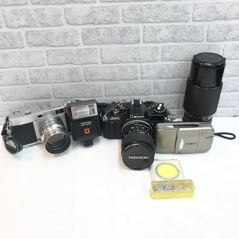 ジャンク※ ※動作未確認※ ※通電未確認※ Canon AV-1 Ricoh De Luxe