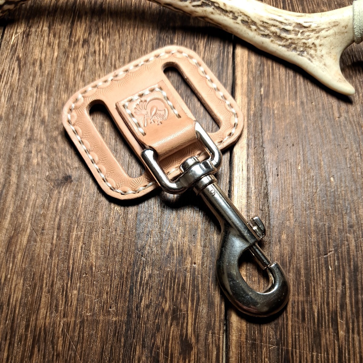 [ leather group atelier ] aging . comfort *handmade* cow leather * belt holder *