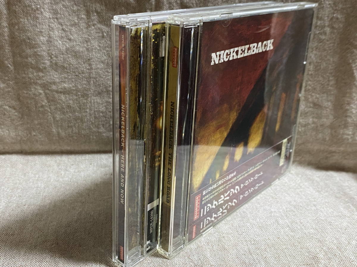 NICKELBACK - HERE AND NOW / THE LONG ROAD 日本盤 帯付 2枚セット_画像3