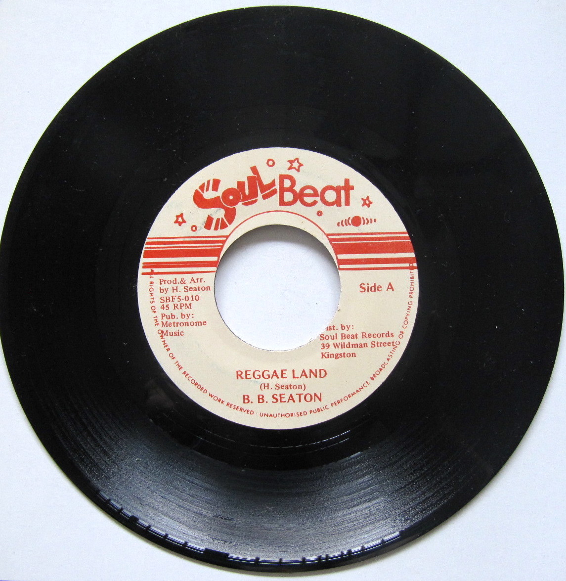 396【Reggae】Reggae Land - BB.Seaton./7”/Soul Beat_画像1