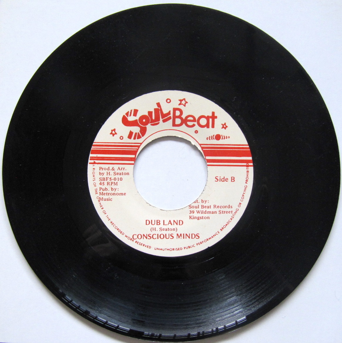 396【Reggae】Reggae Land - BB.Seaton./7”/Soul Beat_画像2