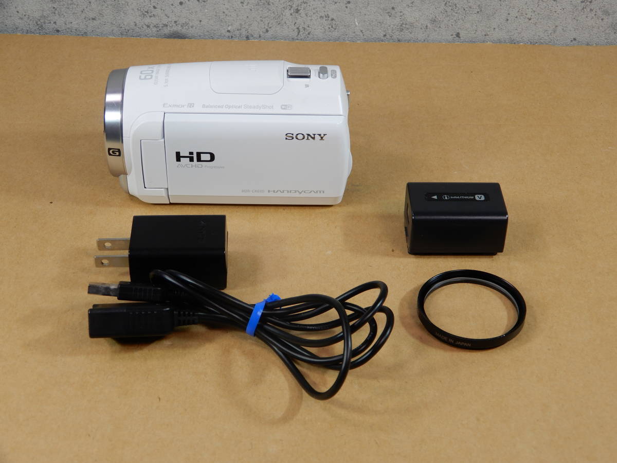 人気商品販売価格 ☆SONY ソニー デジタルビデオカメラ HandyCam ハンディカム HDR-CX680 (W)ホワイト【中古】 ビデオカメラ 