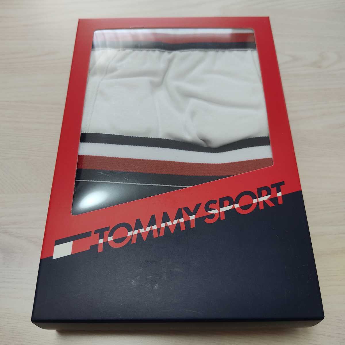 TOMMY HILFIGER トミーヒルフィガー TOMMY SPORT COTTON 2P BOXER BRIEF FASHION スポーツ ボクサーパンツ 53391443 ネイビー/ホワイト L_画像4