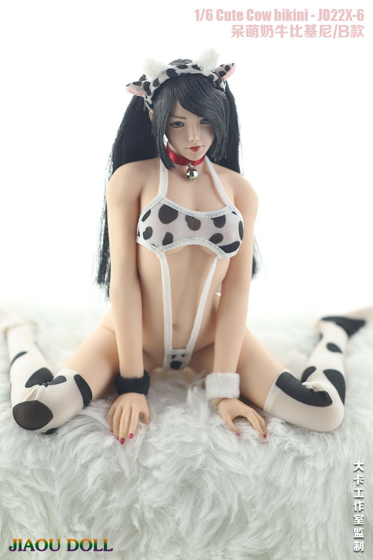 1/6 JIAOUDOLL woman costume . cow pattern sexy underwear set JO22X-06B TBLeague/Phicen/fa Ise n/JIAOU DOLL