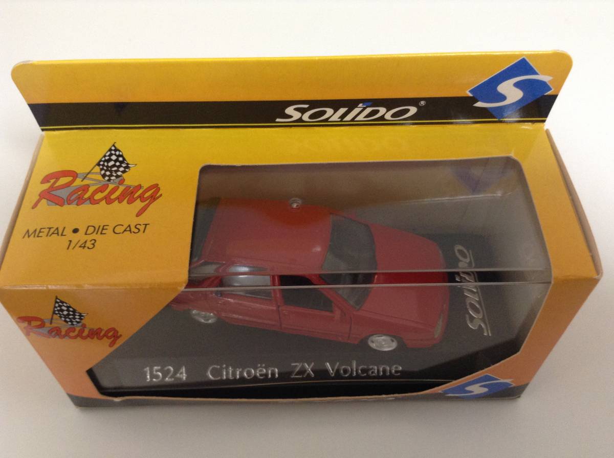 CITROEN Citroen ZX Volcane previous term model 1991 year ~ 1/43 approximately 9.2cm Solido die-cast metal minicar postage Y350 new goods 