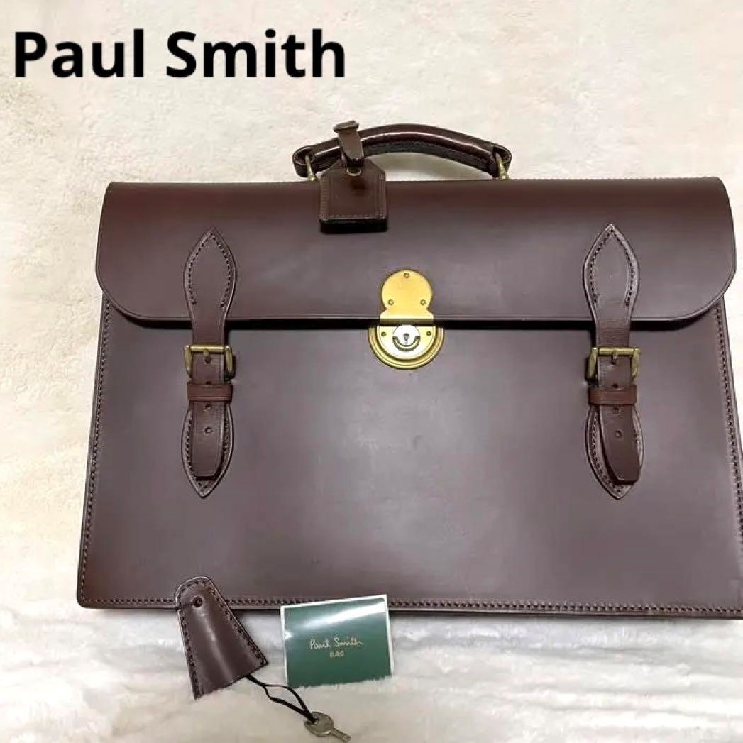 一番人気物 【Paul Smith】ブライドルレザービジネスバッグ かばん、バッグ