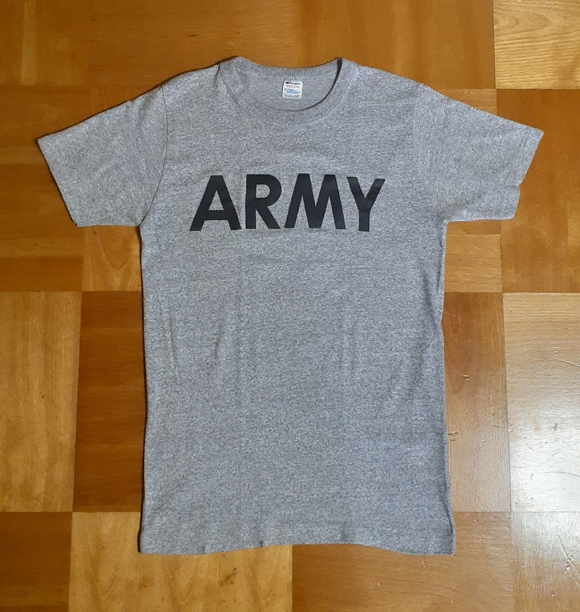 チャンピオン　ARMY CHAMPION 80's Tシャツ　軍物　古着_画像1