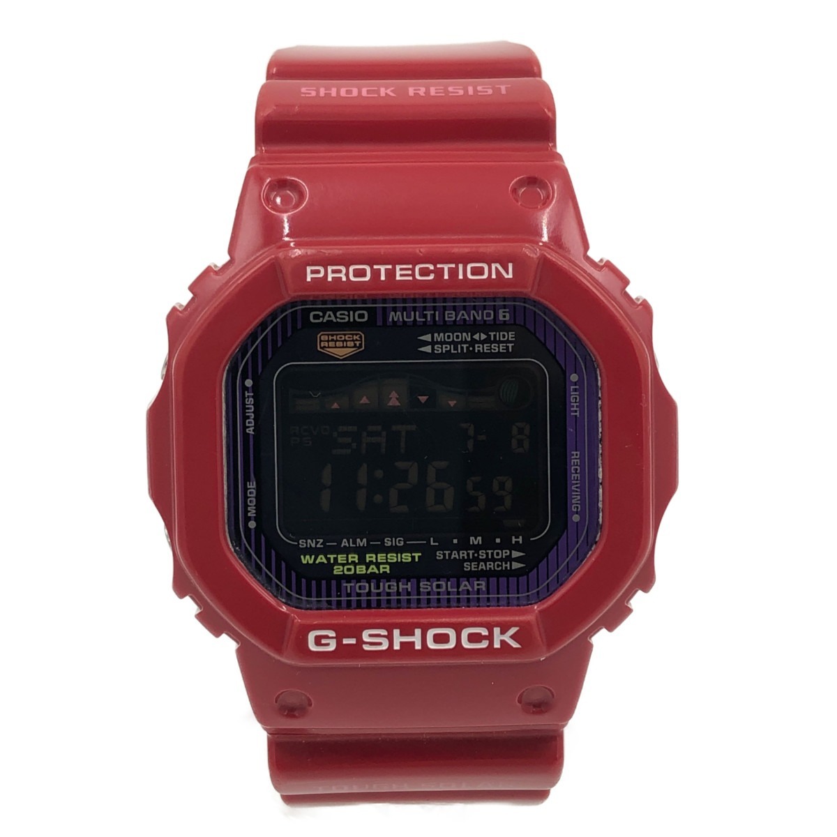 〇〇 CASIO カシオ G-SHOCK タフソーラー GWX-5600C-4JF レッド メンズ 腕時計 やや傷や汚れあり