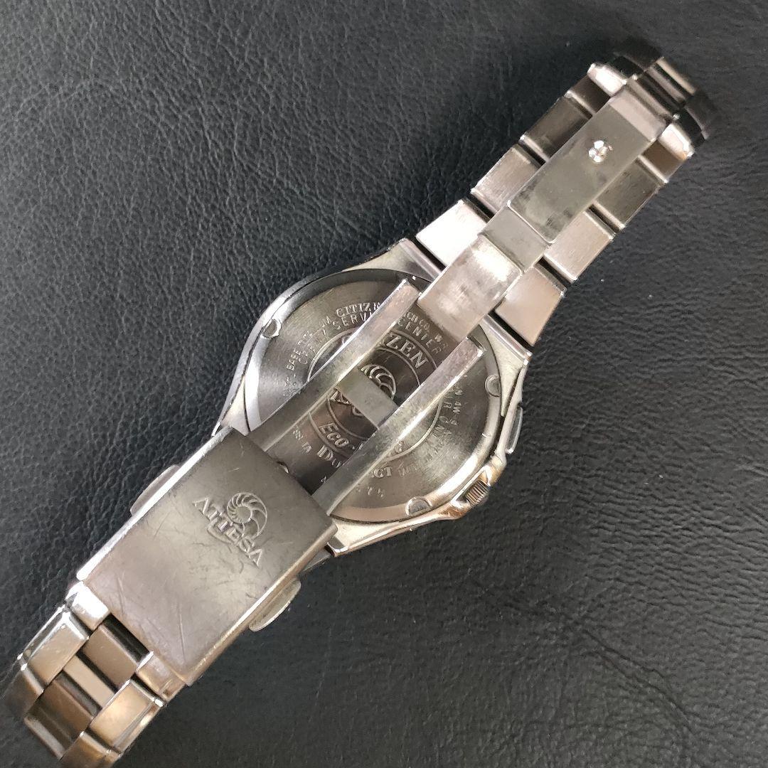 美品【稼働品】CITIZEN シチズン アテッサ H410 ブラック ソーラー