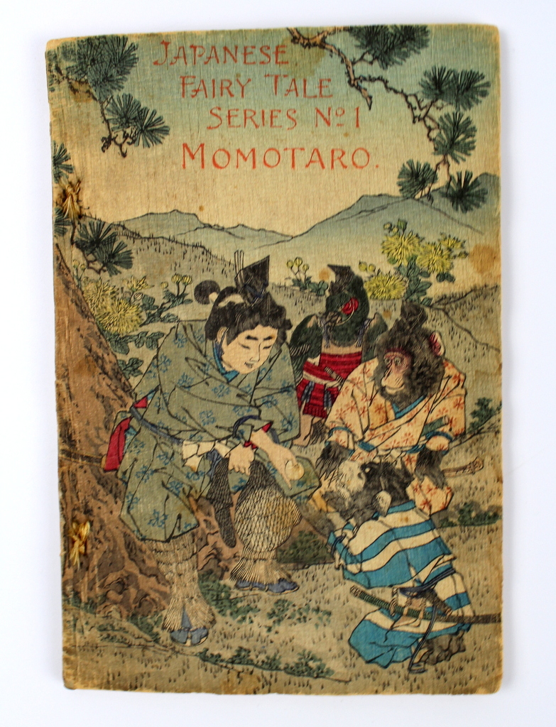 ちりめん本 ダビド・タムソン著 鈴木華邨画『桃太郎 MOMOTARO ちりめん本 ダビド・タムソン著 鈴木華邨画『桃太郎 MOMOTARO