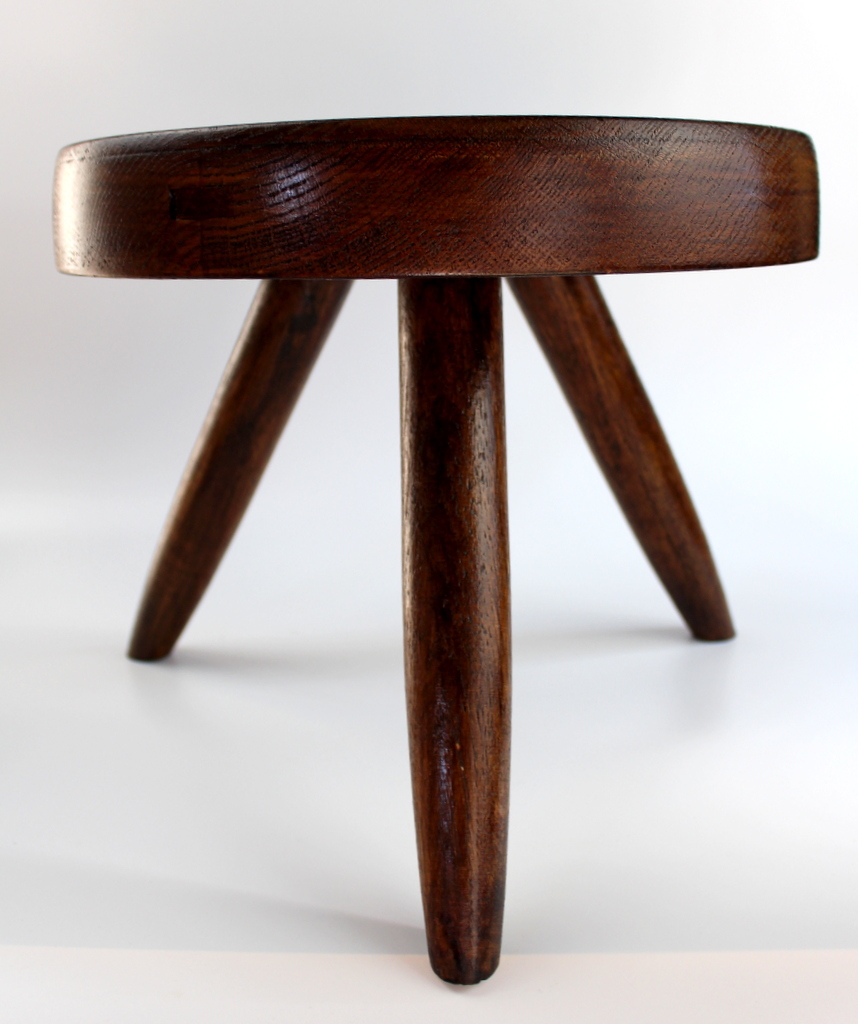 シャルロット ペリアン Charlotte Perriand ベルジェ スツール Tabouret Berger 1950年代 フランス製 オリジナル プルーヴェ 椅子 の画像1