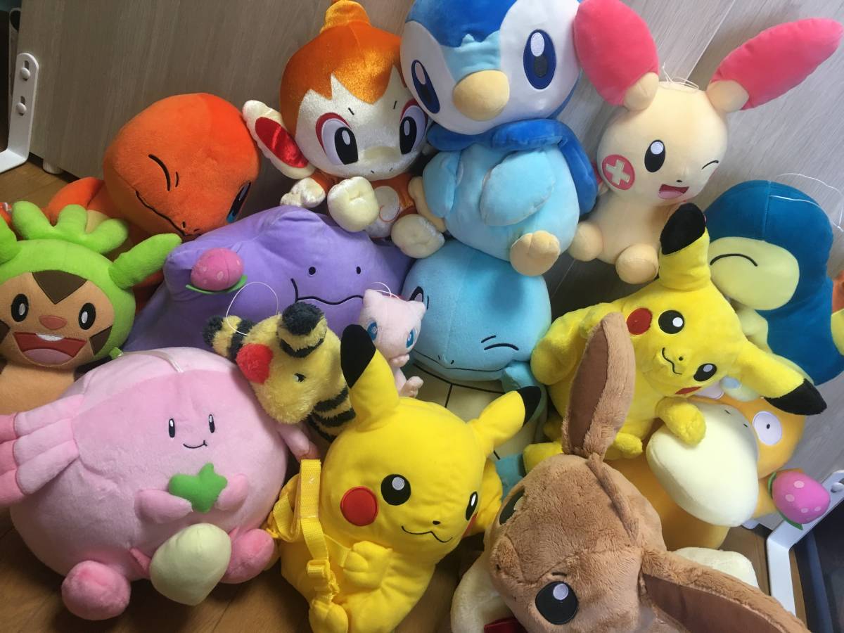 ポケモン　ぬいぐるみ　まとめて　② 15体セット ポケットモンスター ぬいぐるみ　まとめて　まとめ売り　ポケモン　ジャンボぬいぐるみ