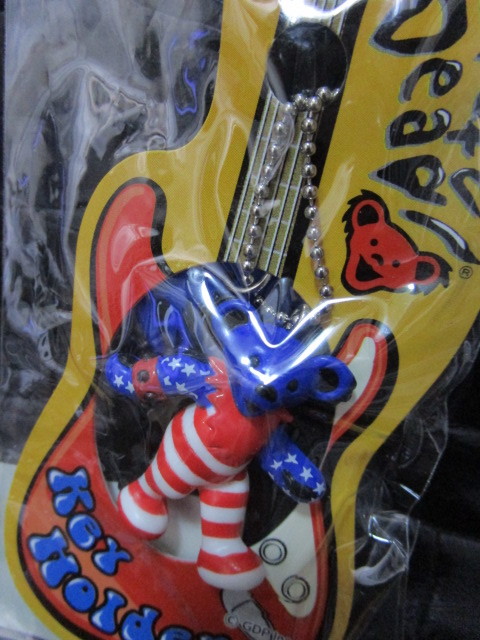  grate full dead * dead Bear strap & Mini mascot *A(Grateful Dead dead Bear bear lock band goods key holder doll )