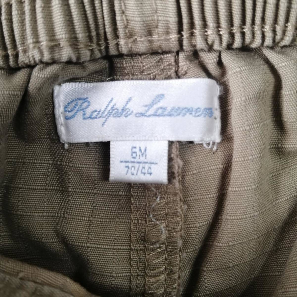 [ beautiful goods ] baby clothes RALPH LAUREN 6M 70/44 Ralph Lauren setup top and bottom set check pattern long sleeve shirt child clothes Kids clothes 