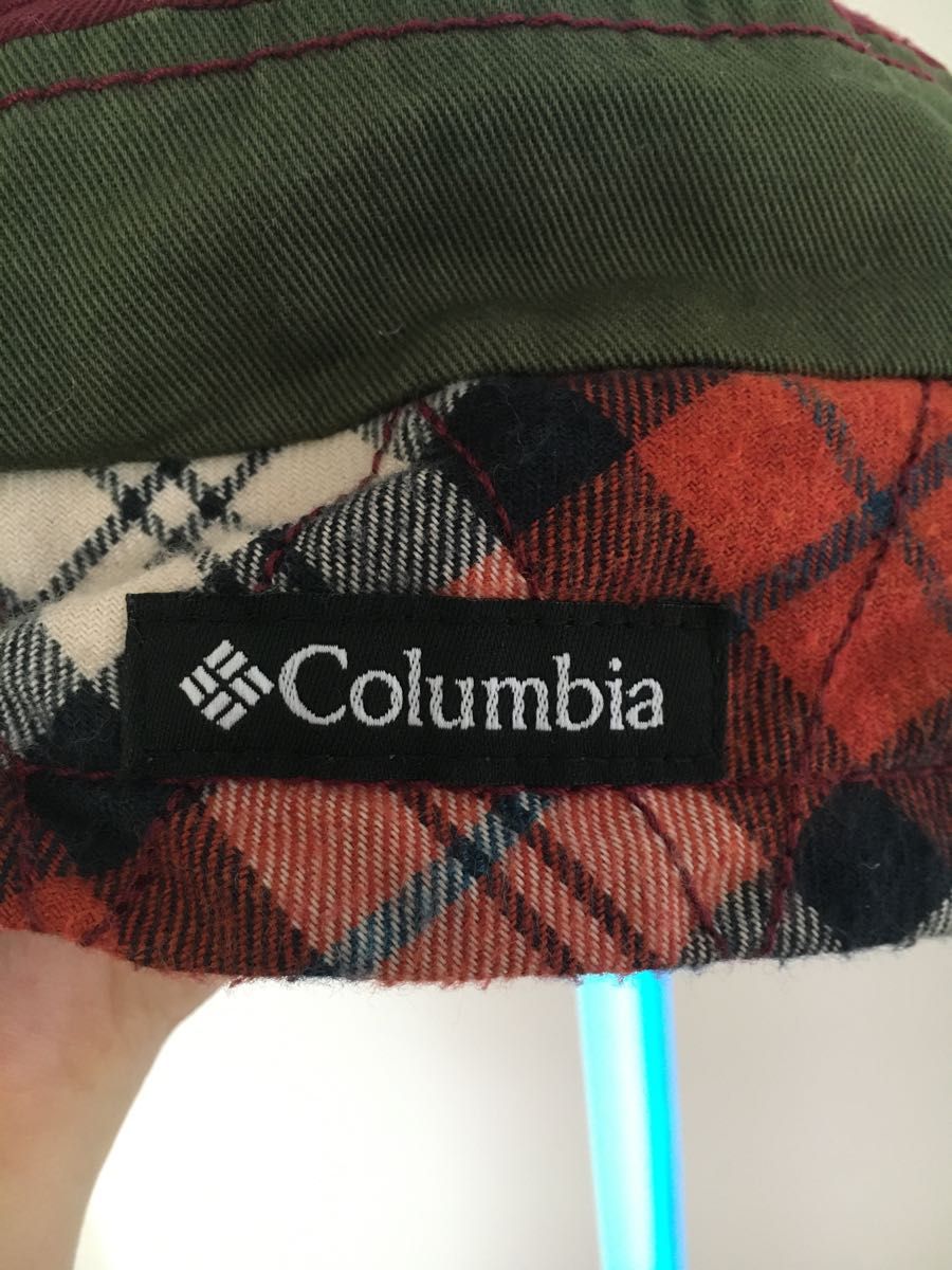 Columbia コロンビア　帽子　山登り　トレッキングワークキャップ キャップ帽子　キャップ　男女兼用　チェック柄