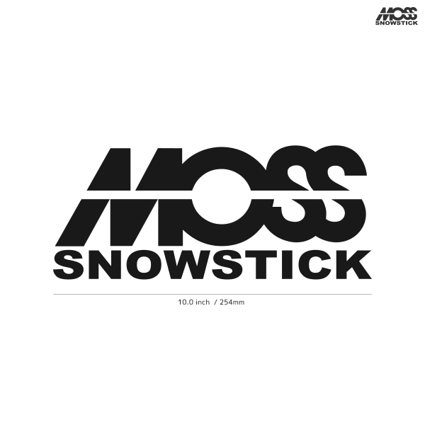 【MOSS SNOWSTICK】モス スノースティック★01★ダイカットステッカー★切抜きステッカー★JPN2★10.0インチ★25.4cm_画像1