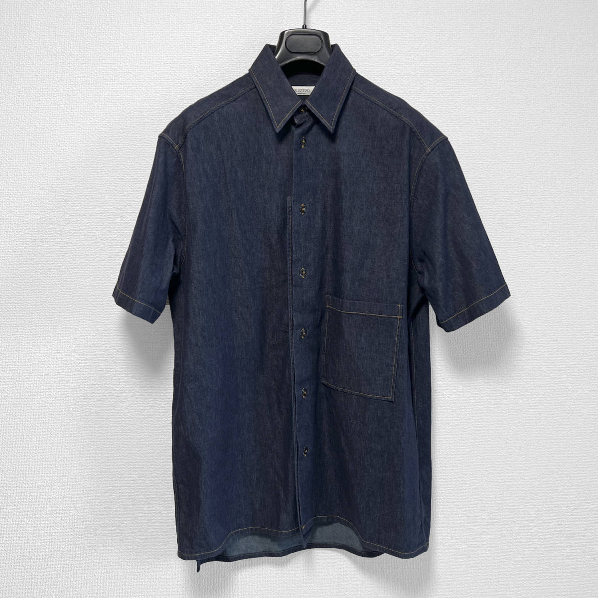 高額売筋】 ヴァレンティノ メンズ シャツ トップス Denim shirt Blue