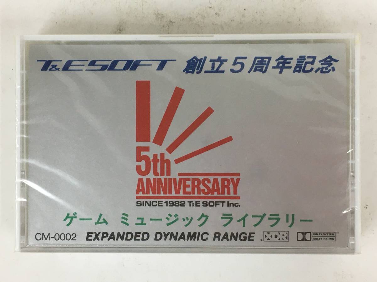 #*R899 unopened not for sale T&E SOFT..5 anniversary commemoration game music library cassette tape *#