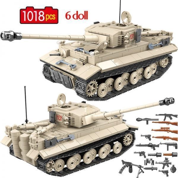 即決★ レゴ風 LEGO ドイツ軍戦車 子供のおもちゃ ブロック 1018ピース ギフト ミリタリーブロック コレクション 趣_画像1