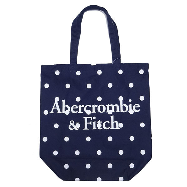  новый товар Abercrombie & Fitch TOTE BAG Abercrombie & Fitch большая сумка темно-синий полька-дот рука .. портфель эко-сумка унисекс стандартный товар 