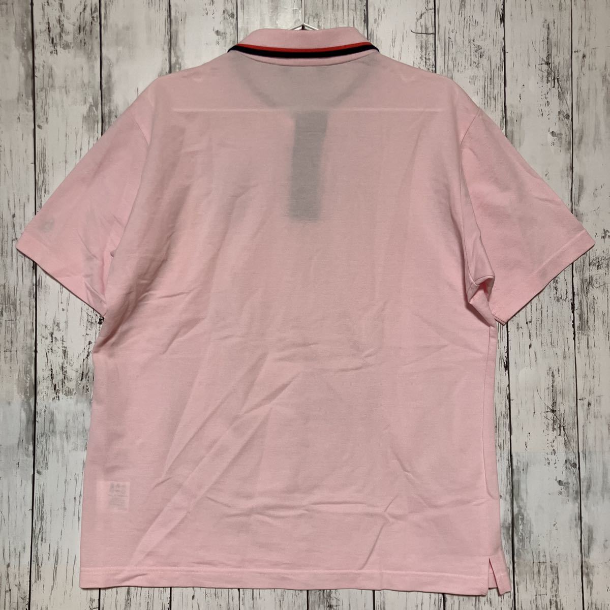 [Munsingwear] Munsingwear wear Golf men's polo-shirt with short sleeves LL size pink free shipping 