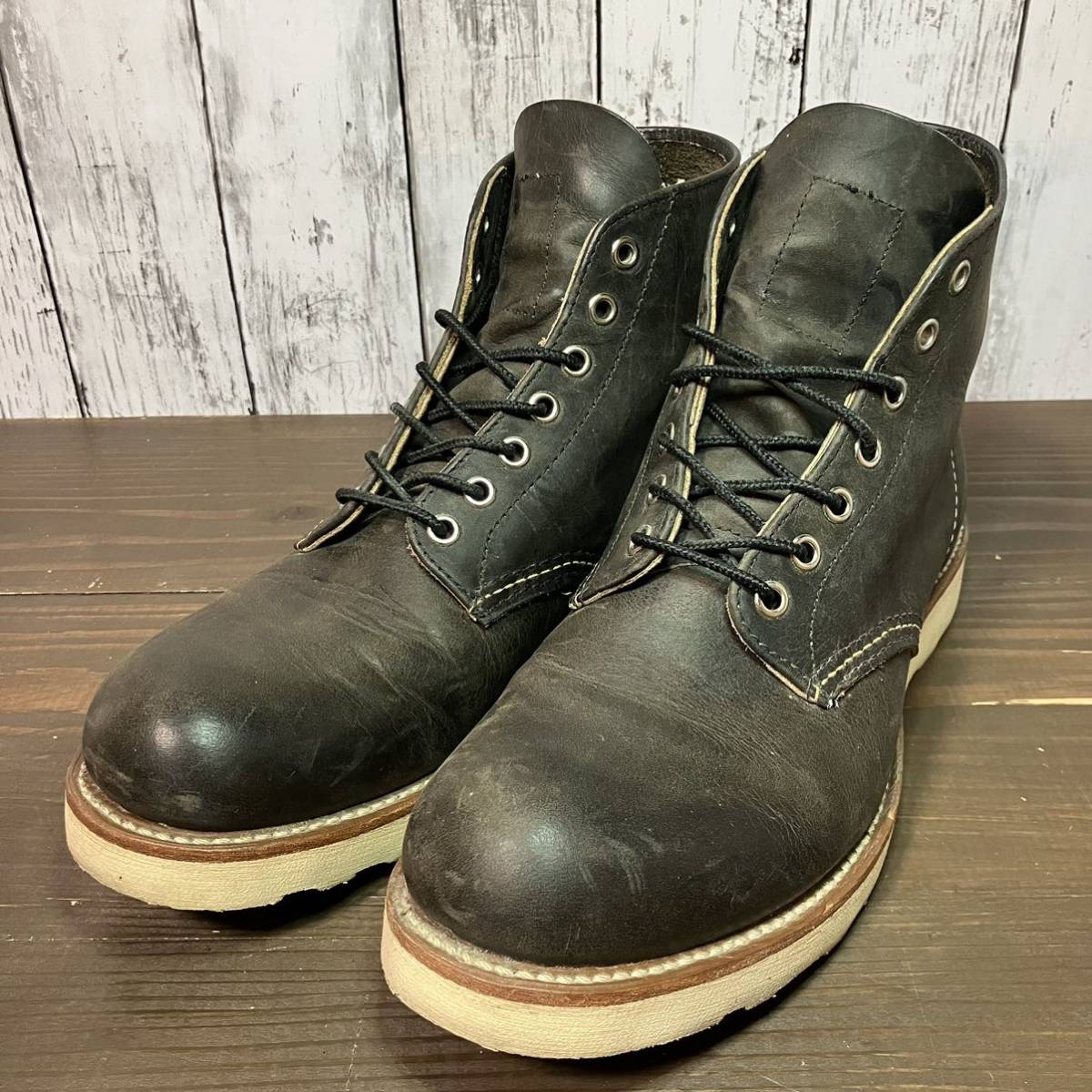 【RED WING】レッドウィング 8190 プレーントゥ D8 1/2 チャコール 廃盤 送料無料