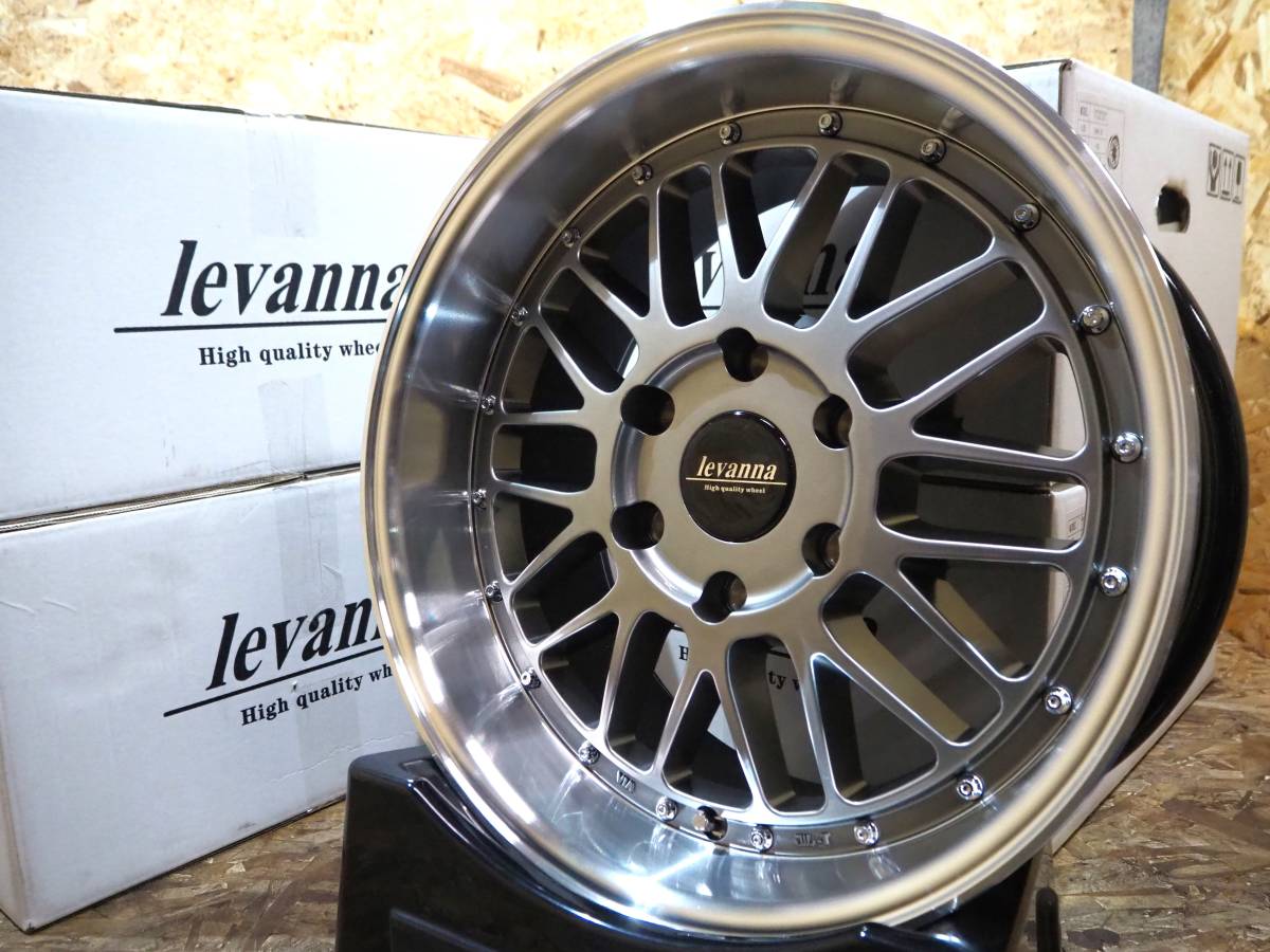 ☆新品☆オーバーフェンダー ツライチ設定☆高級 メッシュ 深リム 77㎜ levanna V10LTH 18inch9J+25 TOYO SD7 225/45R18 ハイエース 200系_画像4