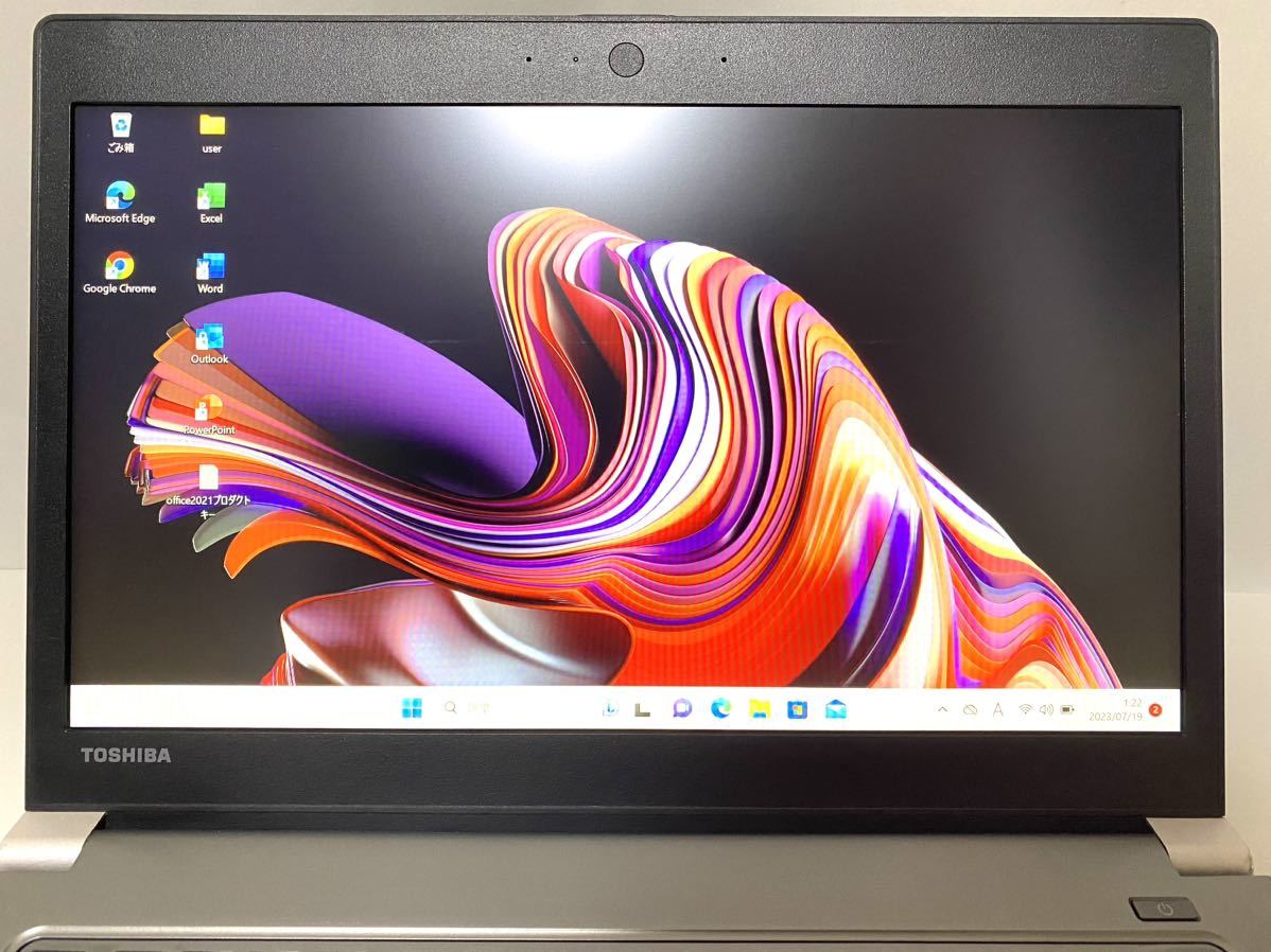 【Office 2021 Pro付き!】東芝 TOSHIBA Dynabook R63/DN ノートパソコン Windows11 Pro Core i7 8650U 8GB SSD256GB