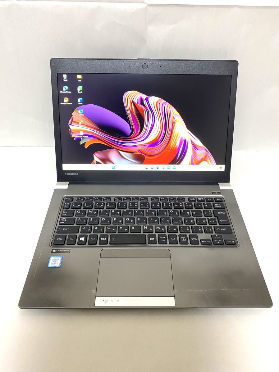 【Office 2021 Pro付き!】東芝 TOSHIBA Dynabook R63/DN ノートパソコン Windows11 Pro Core i7 8650U 8GB SSD256GB