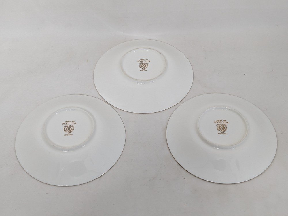 NORITAKE ノリタケ AVON '86 '87 '88 ROSE CLUB カップ＆ソーサ―3客セット_画像7