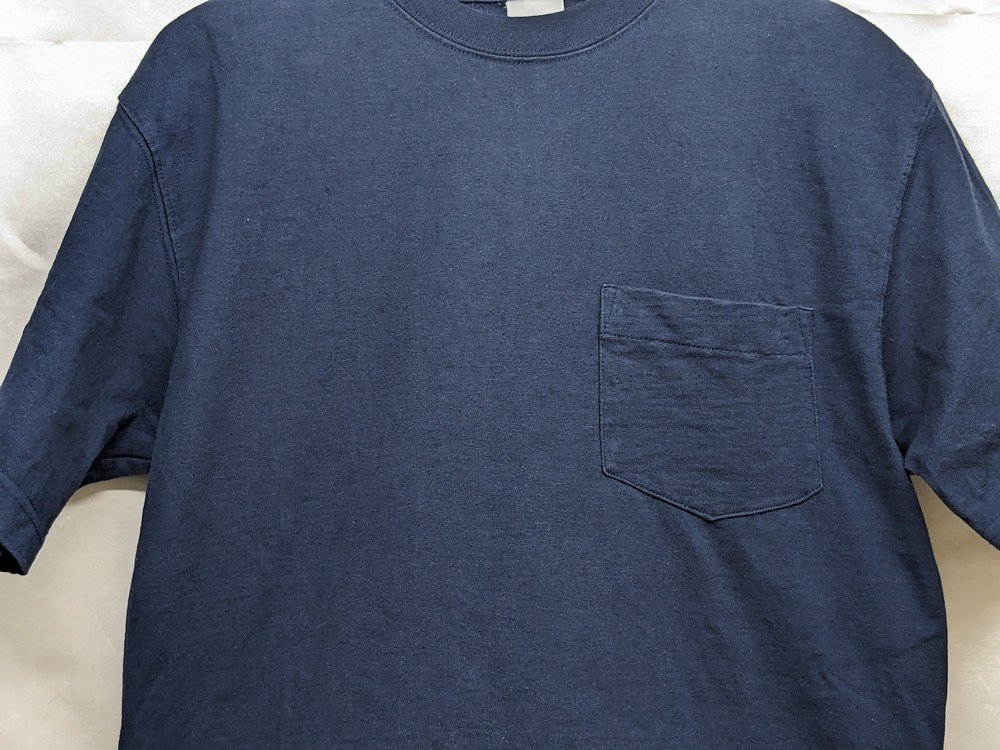 CAMBER キャンバー 胸ポケットTシャツ USA製 クルーネック サイズ：M カラー：ネイビー_画像3
