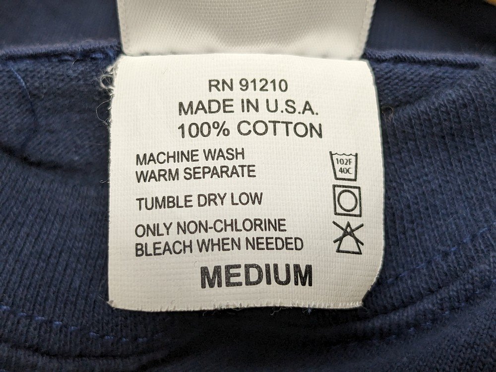CAMBER キャンバー 胸ポケットTシャツ USA製 クルーネック サイズ：M カラー：ネイビー_画像5