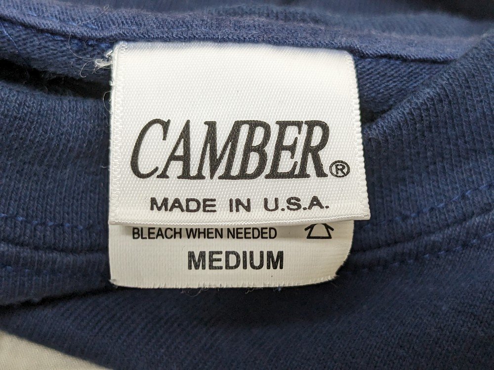 CAMBER キャンバー 胸ポケットTシャツ USA製 クルーネック サイズ：M カラー：ネイビー_画像4