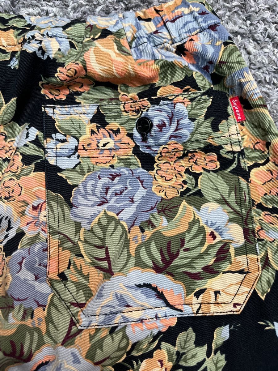 Supreme Flower pants シュプリーム フラワーパンツ ブラック S Supreme Flower pants シュプリーム フラワーパンツ ブラック S