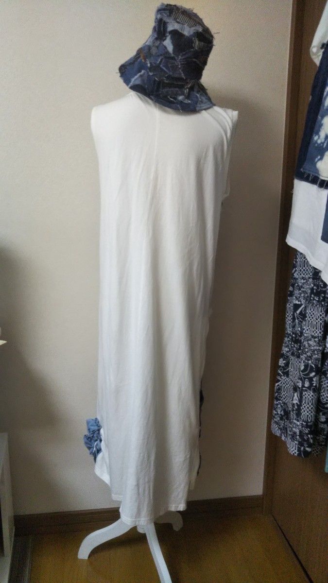 【一点物】リメイクワンピース ハンドメイド デニムリメイク