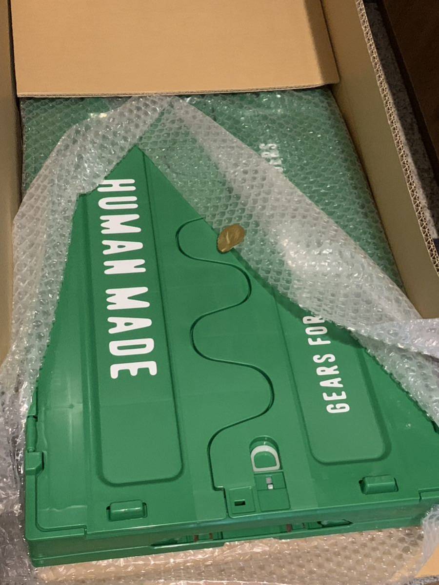 即発送 HUMAN MADE CONTAINER 74L GREEN ヒューマンメイド 折りたたみ