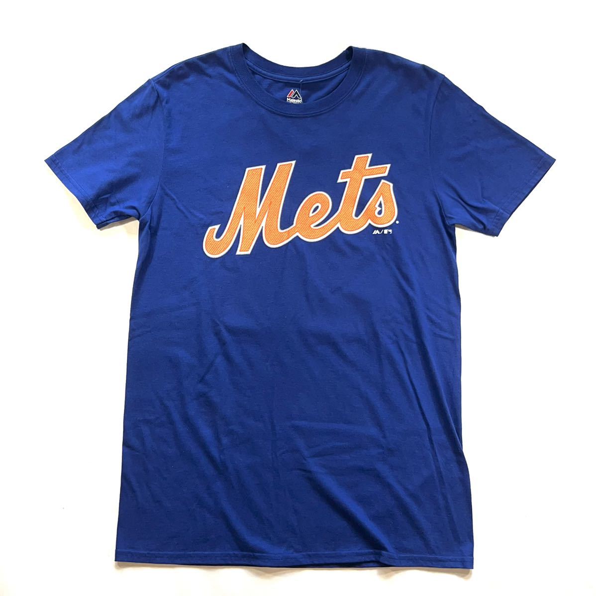 【新品未使用】Majestic マジェスティック ニューヨークメッツ 半袖Tシャツ 青/ブルー メンズM MLB メジャー 野球 ロビンソンカノ 24_画像1