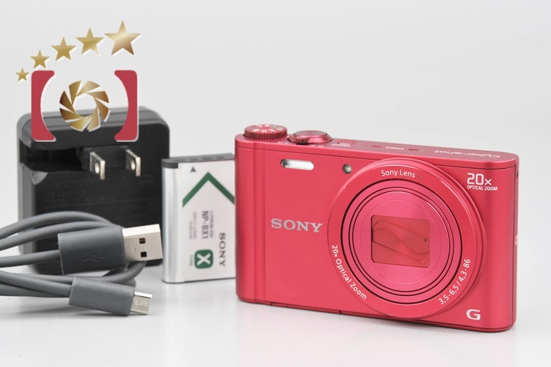 感謝価格】 【中古】SONY コンパクトデジタルカメラ レッド DSC-WX300