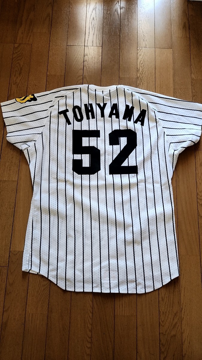  Hanshin Tigers 52. mountain .. player 1998 year actual use with autograph Home uniform top and bottom 