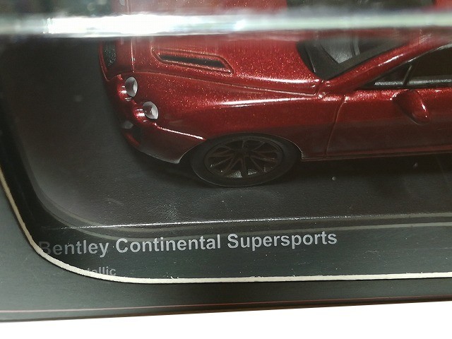 【新品】京商 ★1/64 Bentley Continental Supersports Red metallic★ベントレー コンチネンタル スーパースポーツ ミニカー ダイキャスト_画像3