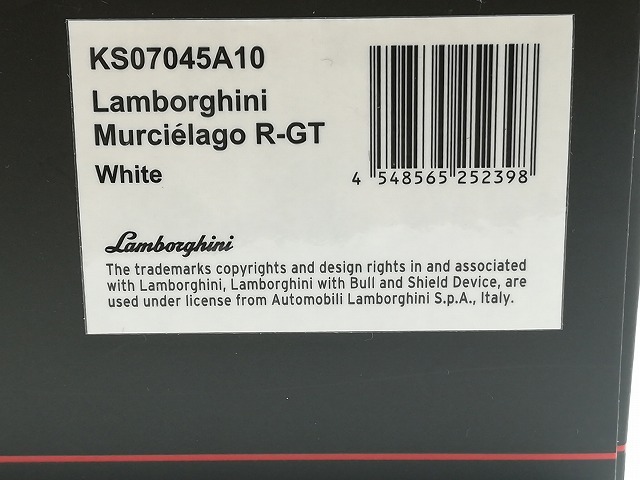 【新品】京商★1/64 Lamborghini Murcielago R-GT White★ランボルギーニ ムルシエラゴ ミニカー 白の画像7